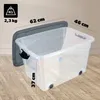 Plastový kontajner KADAX s kolieskami, úložný box, úložný Náhľad obrázku produktu 2