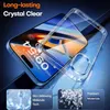 A clear phone case is shown over a smartphone screen displaying the time and date. Anteprima dell’immagine prodotto