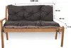 Poduška na záhradné lavice 120x60x50cm èierny | podušky na Náhľad obrázku produktu 4