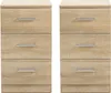 Two identical nightstands are shown side-by-side against a white background. Produktbild-Vorschau