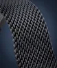 A close-up of a black mesh watch strap. Anteprima dell’immagine prodotto