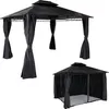 Hardtop Pergola HWC-M81, Pavillon, Aluminium Dachstreben Produktbild-Vorschau 1