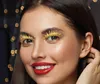 Silvestrovské glamour řasy zlaté třpytky třpytky party Náhled obrázku produktu 6