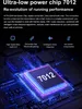 A close-up of a computer chip with glowing blue and purple lights, surrounded by circuitry. Text overlays describe the chip's features. Náhled obrázku produktu