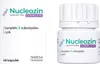 A product shot of a box and a bottle of dietary supplements. Produktbild-Vorschau