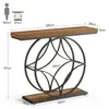 Tribesigns 120 cm Konsolentisch, industrieller 2-stufiger Produktbild-Vorschau 2