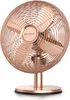 A rose gold table fan with a retro design, shown from a front-facing angle against a white background. Anteprima dell’immagine prodotto