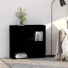 vidaXL Regál na knihy černý 80x30x76,5 cm Materiál na bázi Náhled obrázku produktu 2