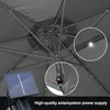 Parasol avec éclairage LED Parasol déporté 350 cm Parasol Voir les images du produit 3