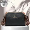 Elegante borsa a tracolla da donna in pelle nera Anteprima dell’immagine prodotto 15