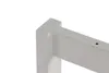 Close-up of a white metal table leg frame against a white background. Anteprima dell’immagine prodotto