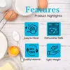 Intirilife Set di 4 pezzi di tortiere in silicone rosso - Anteprima dell’immagine prodotto 3