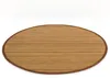 Homestyle4u Bambusová rohožka Brown 120cm round Bambusový Náhľad obrázku produktu 2