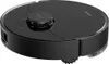 A black robot vacuum cleaner is shown from a diagonal, front-facing angle. Náhled obrázku produktu