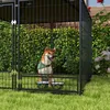 PawHut Hundehütte mit Markise, Outdoor-Hundepark aus Metall Produktbild-Vorschau 4
