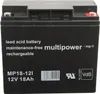 Multipower Batterie au plomb MP18-12I Pb 12V 18Ah VdS, M5 Voir les images du produit 11