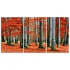 Triptychon auf leinwand orangefarbene landschaften 60x40 cm Produktbild-Vorschau 3