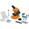 A science microscope kit with various accessories laid out on a white background. Produktbild-Vorschau