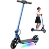 Elektroscooter S5 Blau Für Kinder mit bunten LED-Lichtern Produktbild-Vorschau 1
