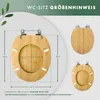 BENKSTEIN Premium Bambus-WC-Sitz, oval - Soft-Close- und Produktbild-Vorschau 3