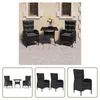 The Living Store 3-tlg. Garten-Essgruppe Poly Rattan und Produktbild-Vorschau 10