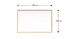 Magnetisches Whiteboard mit Naturholzrahmen 180x100cm Produktbild-Vorschau 8