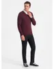 Sweter męski OMBRE OM-SWSW-0102 KASZTANOWATY rozmiar: XL Podgląd zdjęcia produktu 4