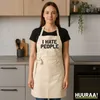 Huuraa Schürze I HATE PEOPLE Natur mit Taschen Baumwolle Produktbild-Vorschau 3