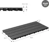 ECD Germany WPC Terrassenfliesen, 60x30 cm, 24er Spar Set Produktbild-Vorschau 7