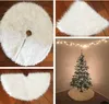 r Weihnachtsbaum-Teppich aus Kunstfell, weiß, rund, für Produktbild-Vorschau 9