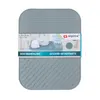 A gray dish draining mat with wavy patterns. Produktbild-Vorschau