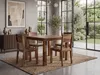 FineBuy Esstisch Massivholz Sheesham 80x80 cm Dunkelbraun Produktbild-Vorschau 2
