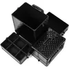 Kosmetikkoffer auf Rollen Aluminium Schwarz Diamond Look Produktbild-Vorschau 3