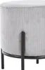 SalesFever Polsterhocker rund Ø35 cm | Stoffbezug in Produktbild-Vorschau 2