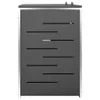 Box na odpadky pro 2 koše 138x77,5x112,5 cm nerezová ocel Náhled obrázku produktu 5