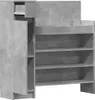 vidaXL Schuhschrank Betongrau 100,5x28x100 cm Holzwerkstoff Produktbild-Vorschau 4