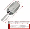 Aluminiumschaufel 130 ml 21 cm mit Laffe – Abfüllschaufel Produktbild-Vorschau 3