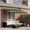 vidaXL Markisenersatzstoff Dunkelgrün 281 x 245 cm Produktbild-Vorschau 2