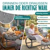 KESSER® Schaukelstuhl für drinnen & draußen mit Fußstütze Produktbild-Vorschau 6