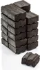 A stack of charcoal briquettes with one briquette in front. Produktbild-Vorschau