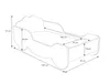 Lit d'enfant carrosse lit de fille 70x140 cm avec matelas, Voir les images du produit 3