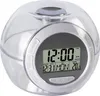 A digital alarm clock with a clear spherical casing. Produktbild-Vorschau