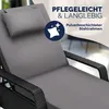 CASARIA® Sonnenliege mit Rollen 7cm Auflage Extra Breit Produktbild-Vorschau 7