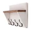 NÁSTĚNNÁ SKŘÍŇKA S VINTAGE VĚŠÁKEM | 60x26cm (ŠxV) | háčky Náhled obrázku produktu 6