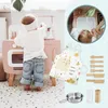 Kinderküche aus Holz – Retro-Design, rosa, inkl. Zubehör & Produktbild-Vorschau 3