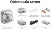 A collection of items, likely components of a robot vacuum cleaner, arranged on a white background. Anteprima dell’immagine prodotto