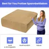 Frottee Spannbettlaken Beige 90x160 cm – Weiches, Dehnbares Produktbild-Vorschau 2