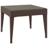 vidaXL Bočný stolík Brown 50x50x38 cm Polyratan a tvrdené Náhľad obrázku produktu 1