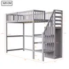A diagram of a loft bed with dimensions indicated by lines and numbers. Produktbild-Vorschau