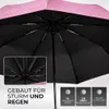 Regenschirm mit Licht, sturmfest-130 km/h - Taschenschirm Produktbild-Vorschau 4